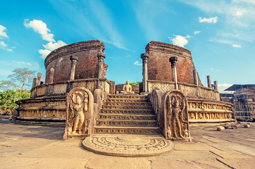 Chiang Mai, Thailand - September 14, 2019: Detail of the city wall and moat of Chiang Mai, Thailand