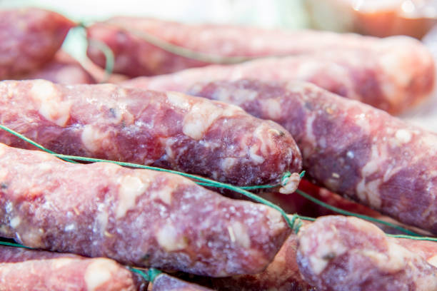 istock Spicy Italian salami sausage 824016190