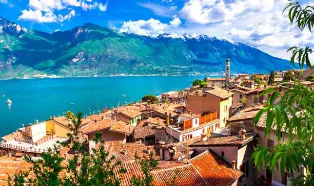 Photo of Limone - beautiful small town in pictorial Lago di Garda. Italy