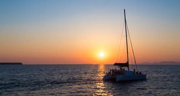 istock Tourboat Santorini - Oia 824017276