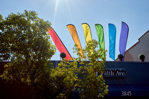 the days leading up to the LGBT Pride Celebration are filled with preparations and anticipation stock photo