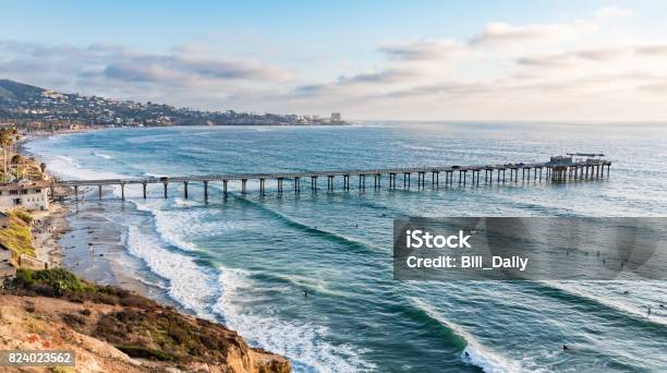 Scripps Pier Stock Photo - Download Image Now - San Diego, Beach, La Jolla