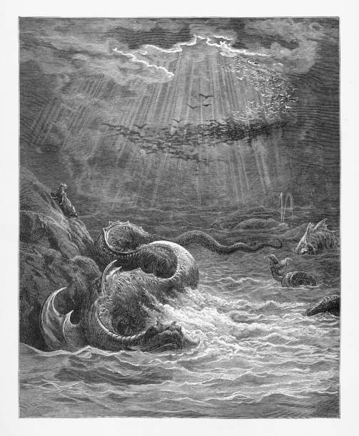 istock Reptile with spawn abundant, living soul Victorian Engraving, 1885 824032802