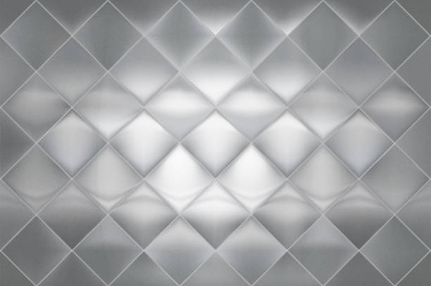 istock brushed diamond tile stainless steel sheet wall, floor, background 824033414