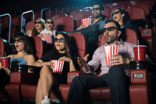istock Surprised crowd watching 3d movie 824034004