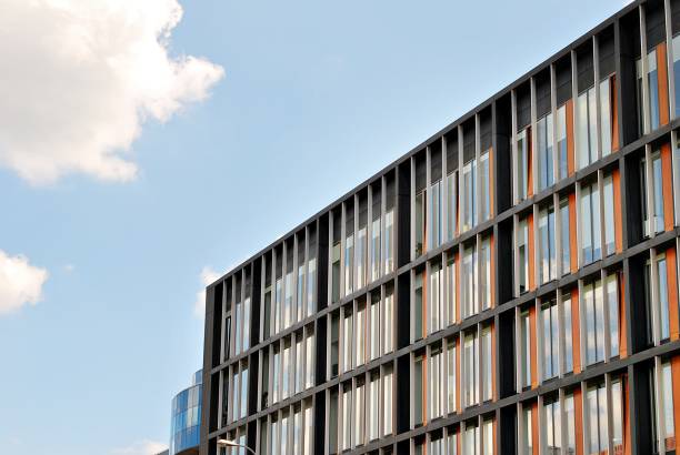 istock Modern building.Modern office building with facade of glass 824037206