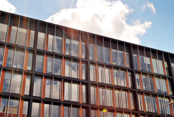 istock Modern building.Modern office building with facade of glass 824037456