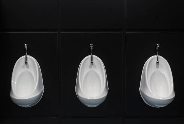 Urinals stock photo