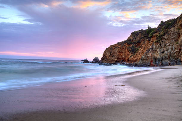 istock Sunset over the beach at Crescent Bay 824056176