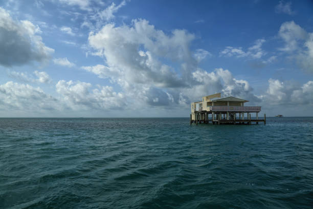 Stiltsville, Florida stock photo