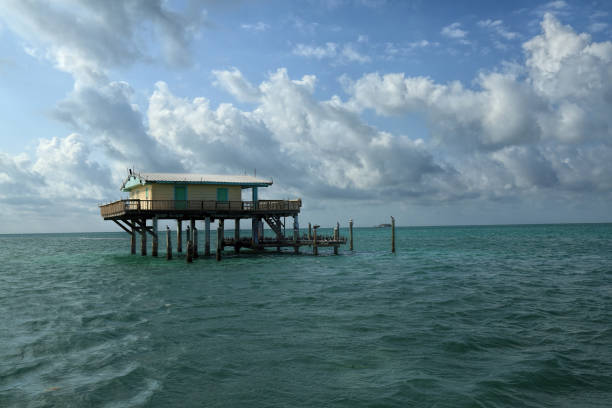 Stiltsville, Florida stock photo