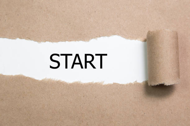 istock The word start written on torn paper 824085646