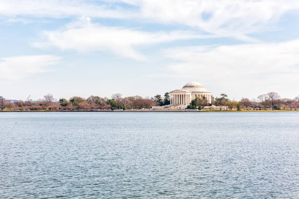 istock Tidal Basin with Thomas Jefferson Memorial reflection in winter 824096812