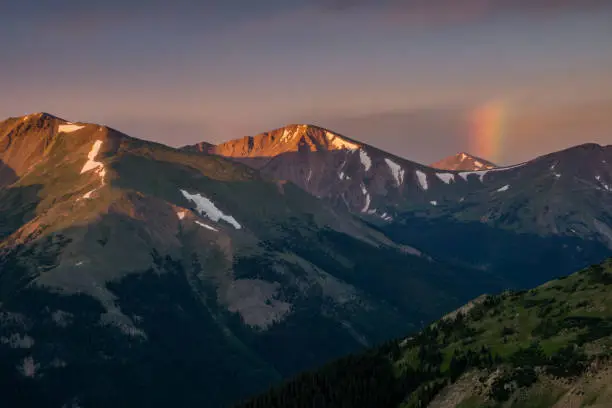 Photo of Sunrise Rainbow in the Colorado Mountains