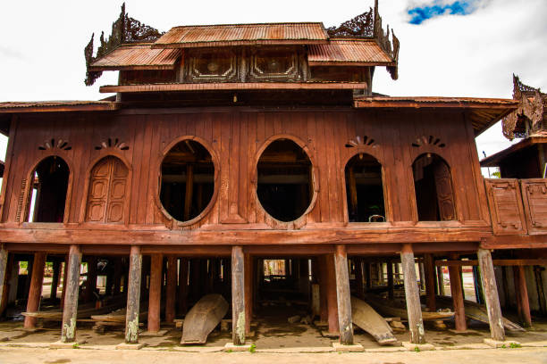 istock Shwe Yan Pyay Monastery in Nyaungshwe township, Myanmar. 824103210