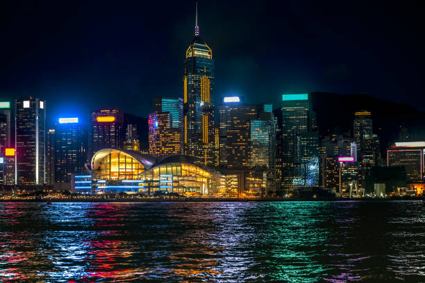 istock Hong Kong Harbor View at night 824112280
