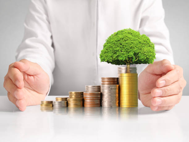 istock Hand human hand putting coin to money 824115242