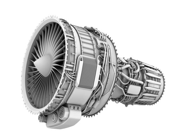 istock 3D clay render of turbofan jet engine isolated on white background 824115960