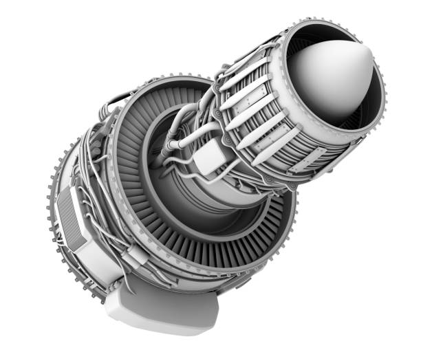 istock 3D clay render of turbofan jet engine isolated on white background 824116122