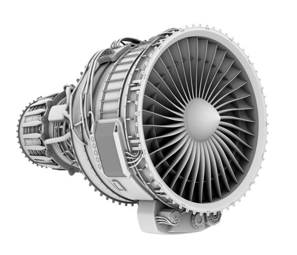 istock 3D clay render of turbofan jet engine isolated on white background 824116216