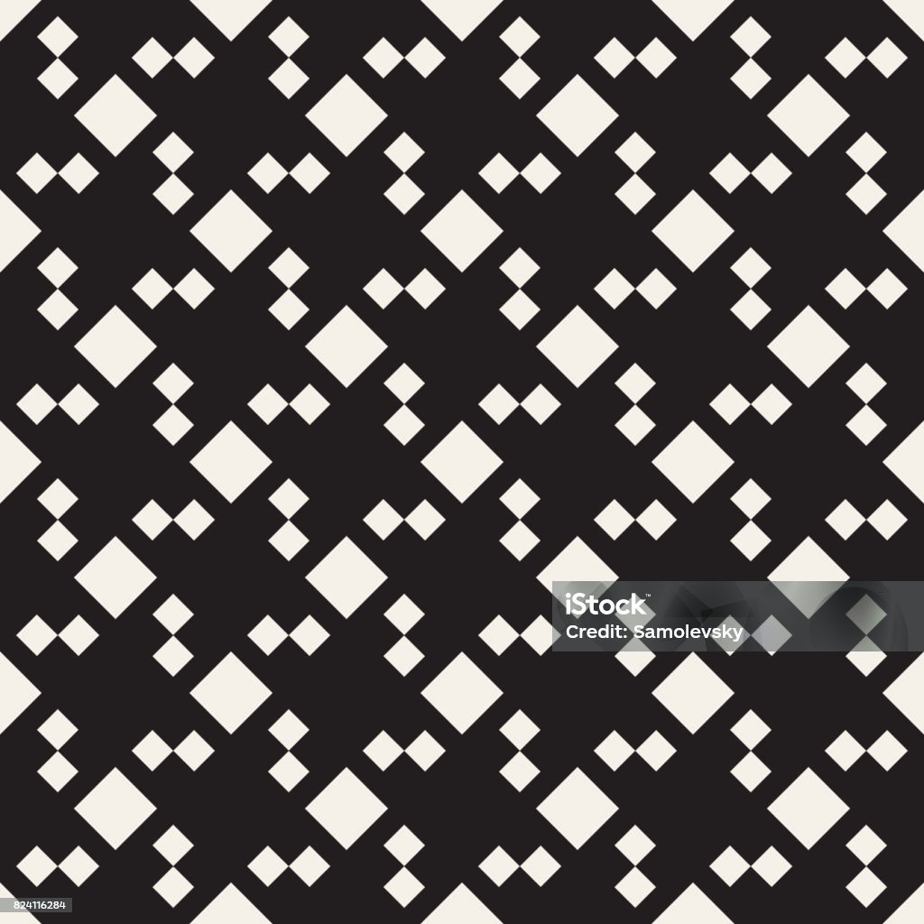 Crosshatch Vector Seamless Geometric Pattern Crossed Graphic Rectangles ...