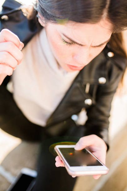 istock Cool woman with cell phone 824119280