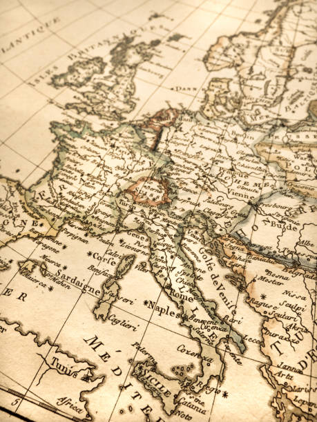 istock Antique world map Europe 824125650