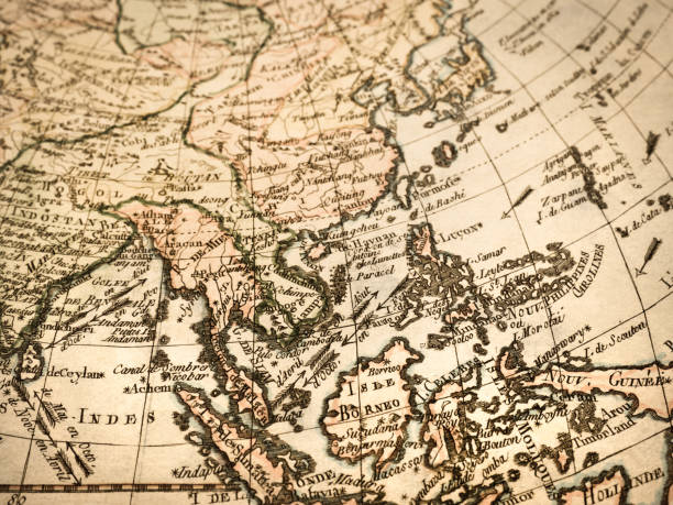 istock Antique world map Southeast Asia 824126362