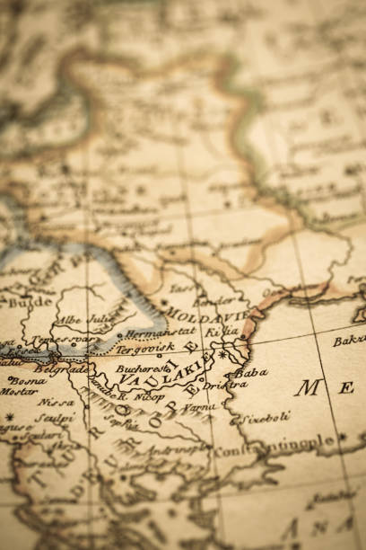 istock Antique Old Map Andorra Duchy 824126386