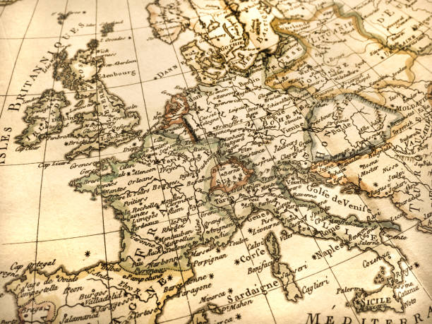 istock Antique world map Europe 824126824