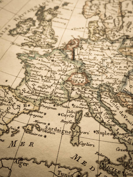 istock Antique world map Europe 824126908