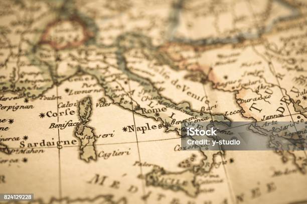 Foto de Mapa Do Antigo Mundo Mediterrâneo e mais fotos de stock de Itália - Itália, Mapa, Antigo