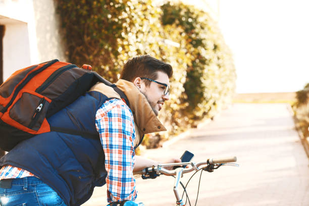 istock Man is relaxing with bike 824129506