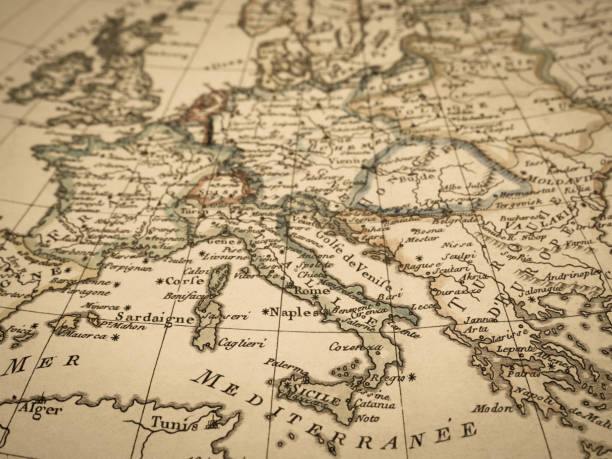 istock Antique world map Europe 824131936