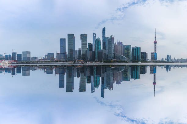istock landmarks of Shanghai with Huangpu river 824132702