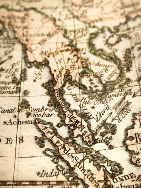 istock Antique world map Malay Peninsula 824132788