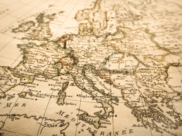 istock Antique world map Europe 824133328