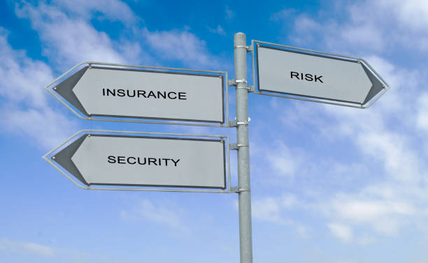 istock Road signs to insurance and risk 824140670