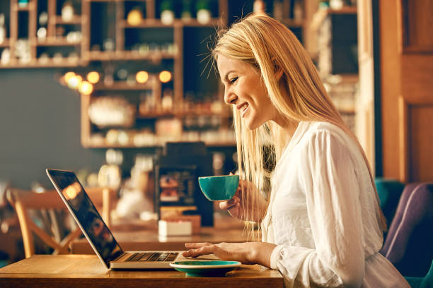istock Woman enjoying coffee shop 824142624