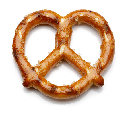 pretzels isolated on white
