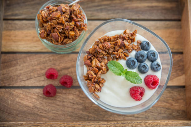 istock Yogurt with granola and berries 824151718