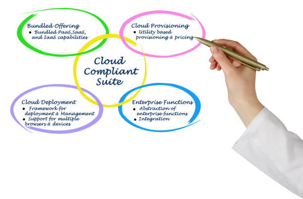 istock Diagram of Cloud Compliant Suite 824154446