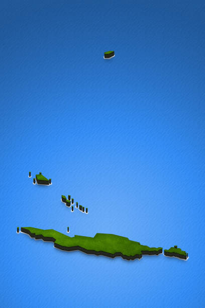 istock Map of Anguilla. 3D isometric perspective illustration. 824157858