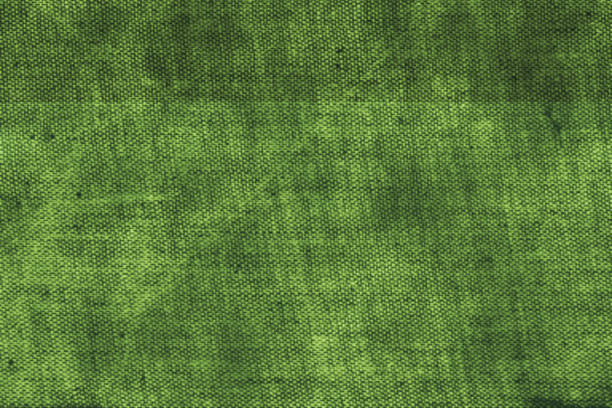 istock Green damaged old burlap background 824161190