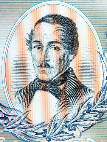 Francisco de Paula Santander portrait from Colombian money