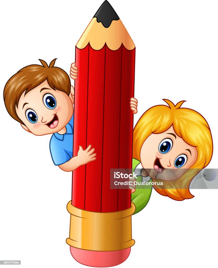 Ilustración de Niños De Dibujos Animados Con Lápiz y más Vectores Libres de Derechos de Educación - Educación, Agarrar, Alegre - iStock Ilustración de Niños De Dibujos Animados Con Lápiz y más Vectores Libres de Derechos de Educación - Educación, Agarrar, Alegre - iStock