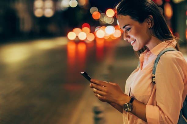 istock Woman texting in the city 824173810