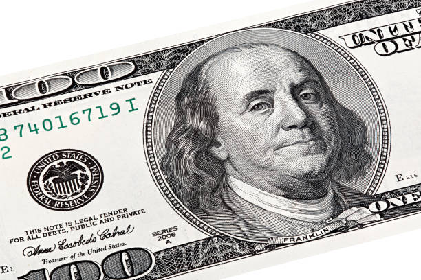 istock Stack photo of Benjamin Franklin, Federal Reserve System print o 824175904