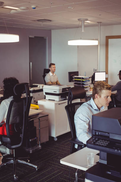 istock Business colleagues working at modern office 824179240