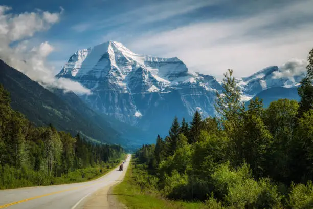 Photo of Yellowhead Highway in Mt. Robson Provincial Park, Canada